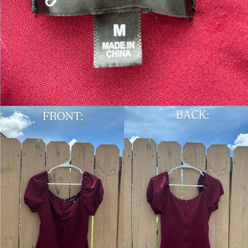 Crystal Doll Deep Red Blouse